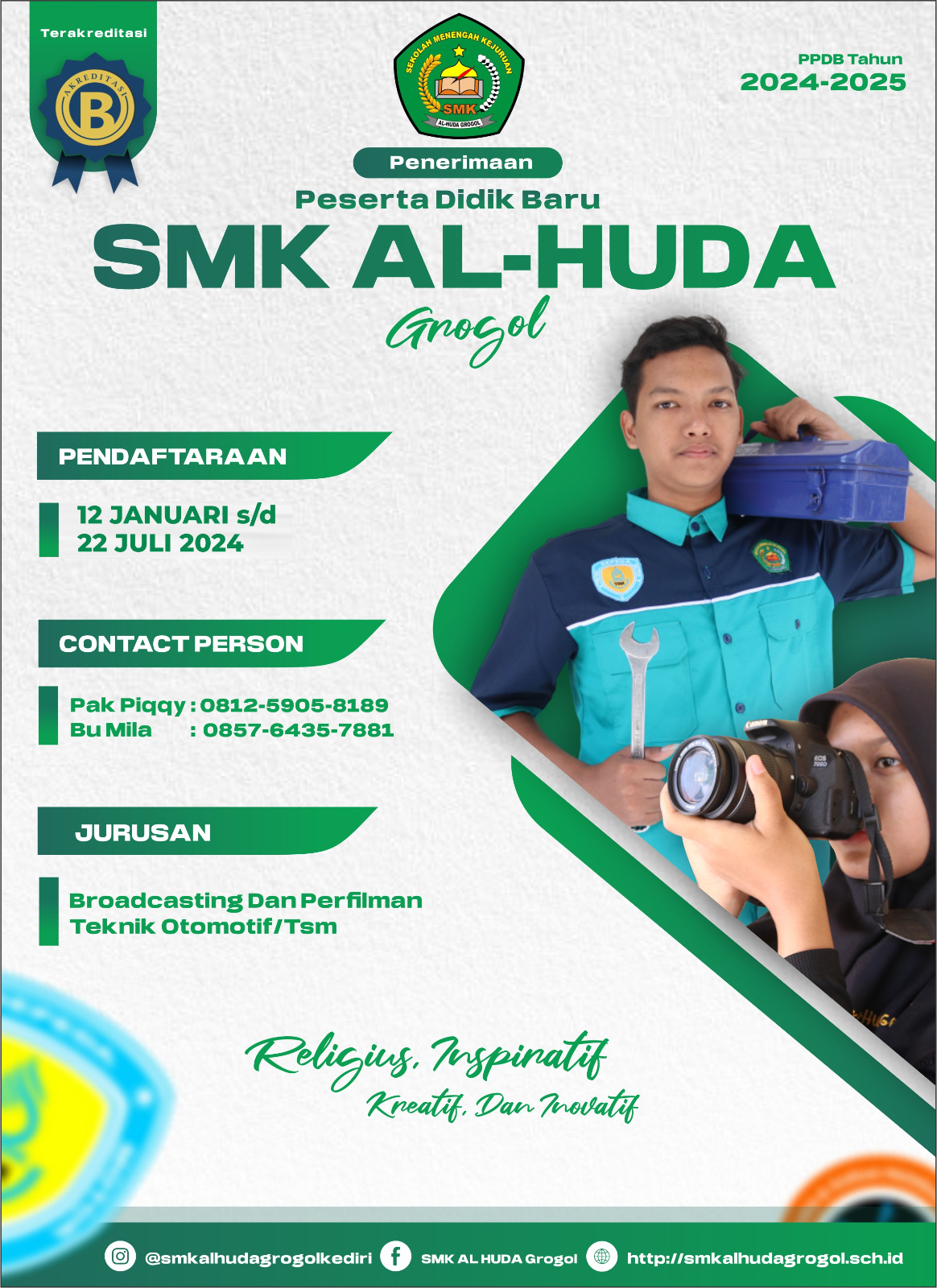 Info PPDB Sekolah SMK AL-HUDA GROGOL Th 2024-2025